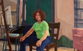 Self portrait with 
green shirt